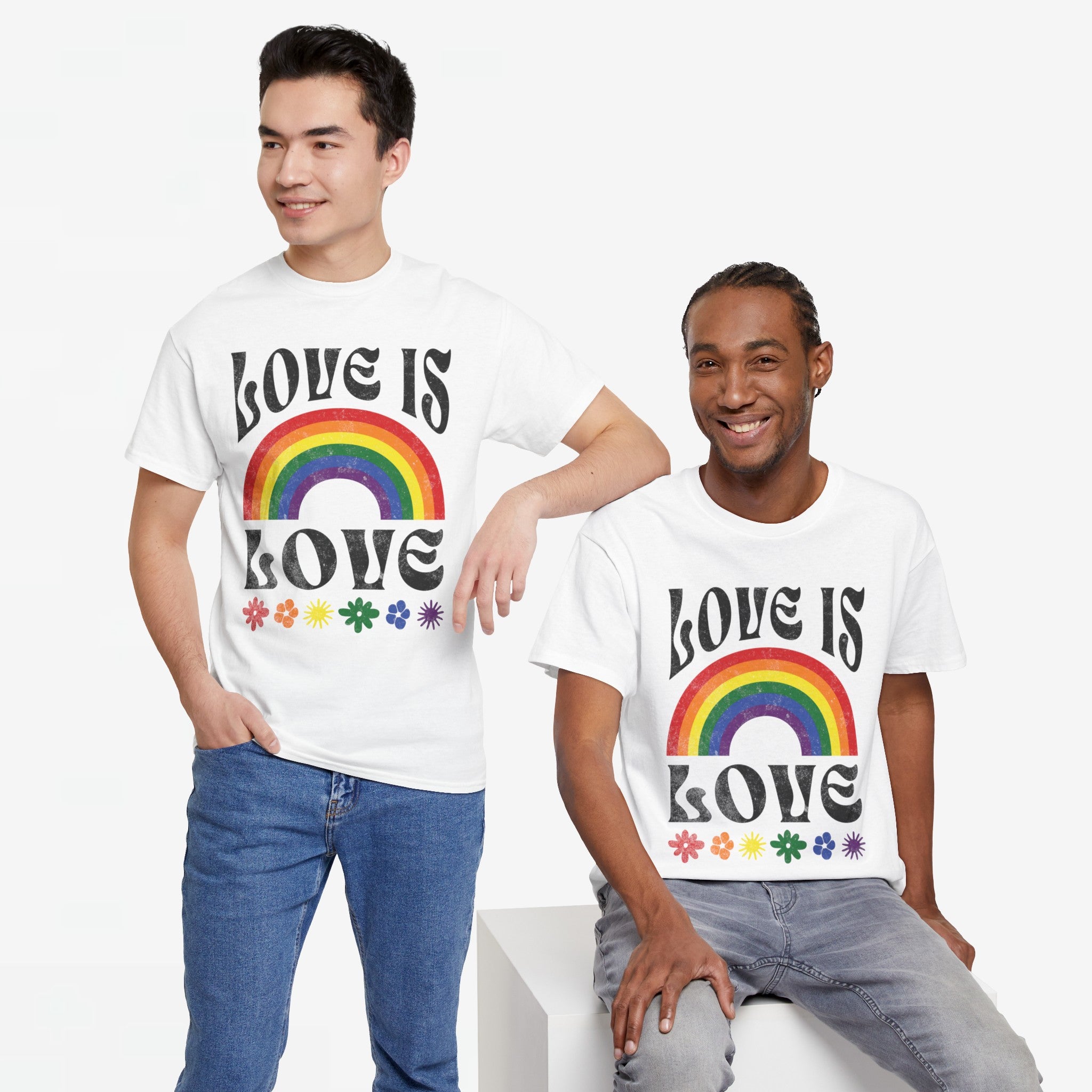 Gay Pride T-shirt - Love is love- Oversized #53