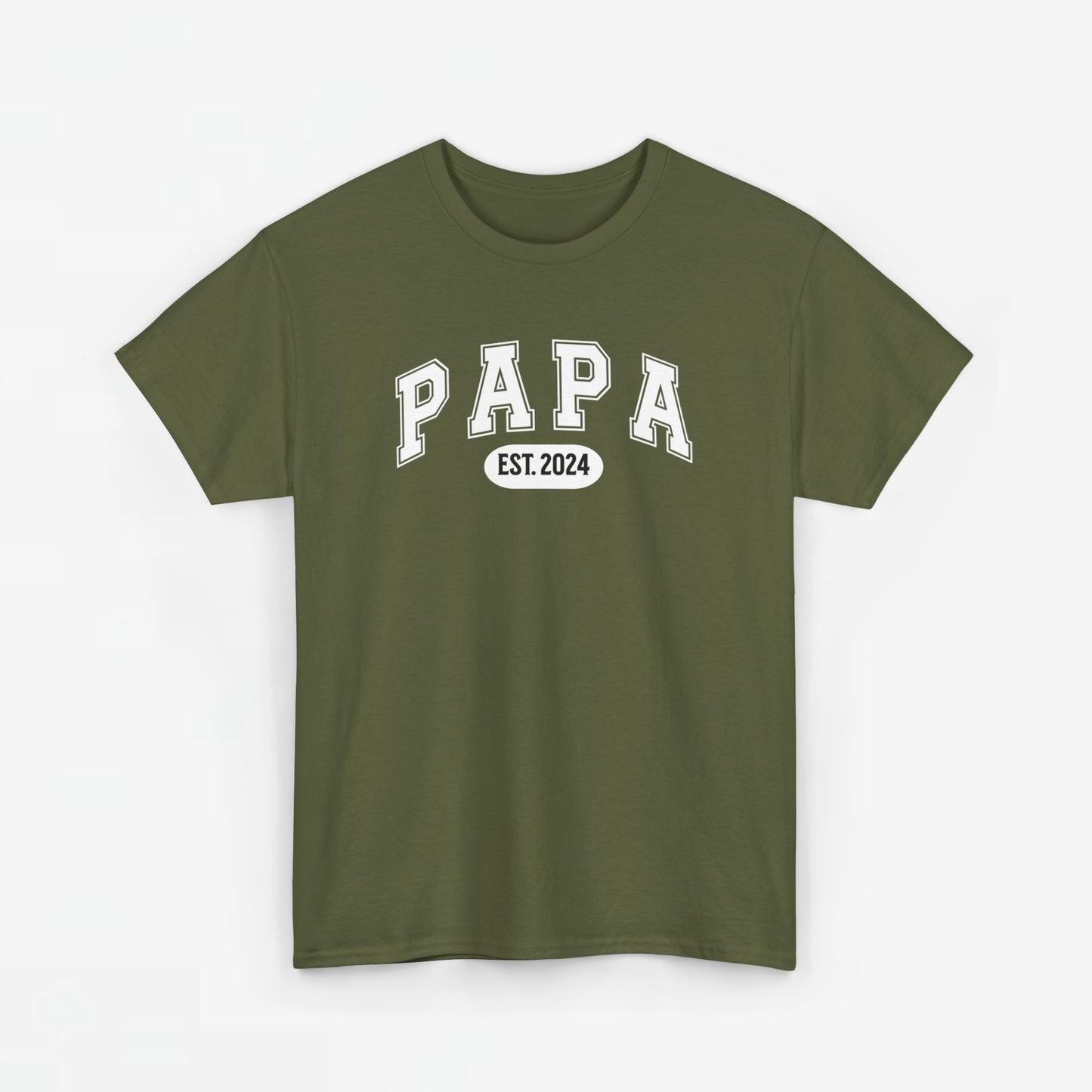 Gepersonaliseerde Vaderdag Papa Cadeau - T-shirt - Papa - EST [Jaar]