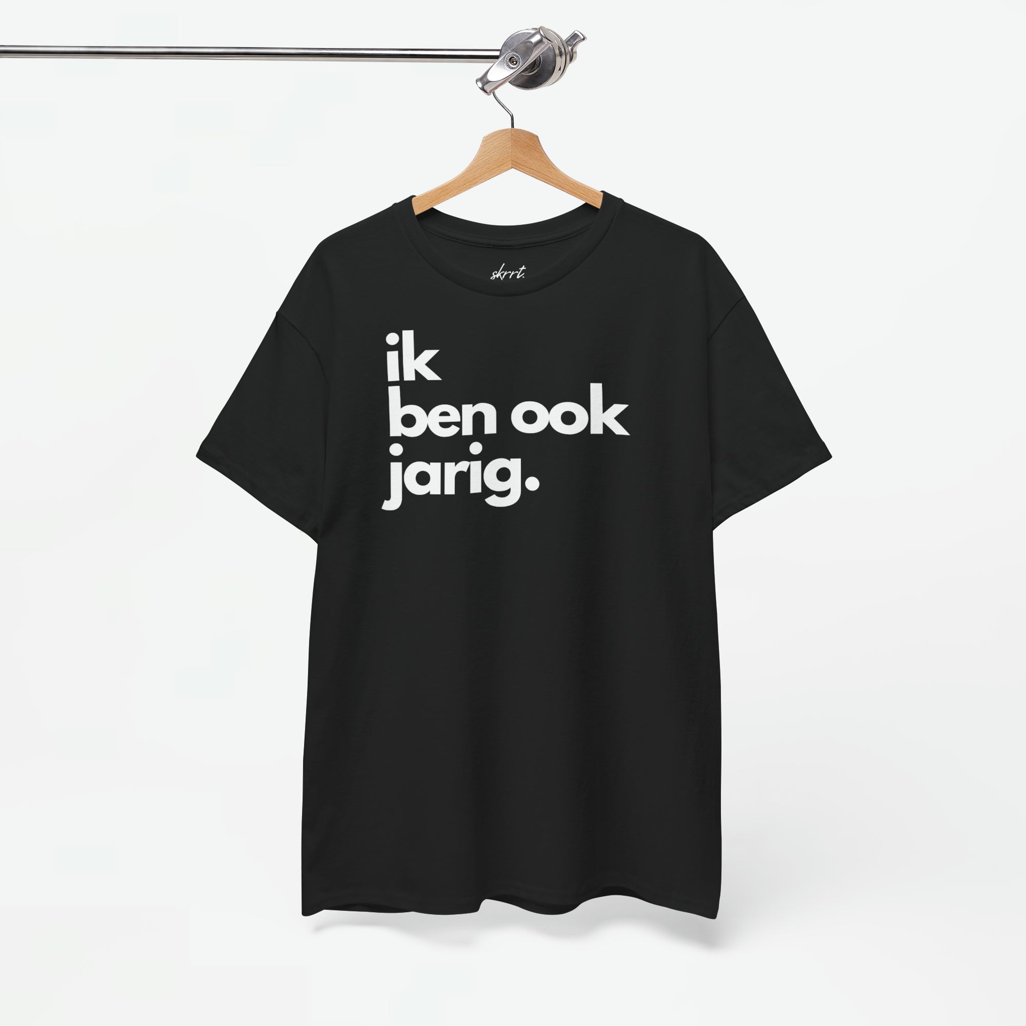 Ik ben ook jarig | Front Print | Koningsdag T-shirt | Oversized