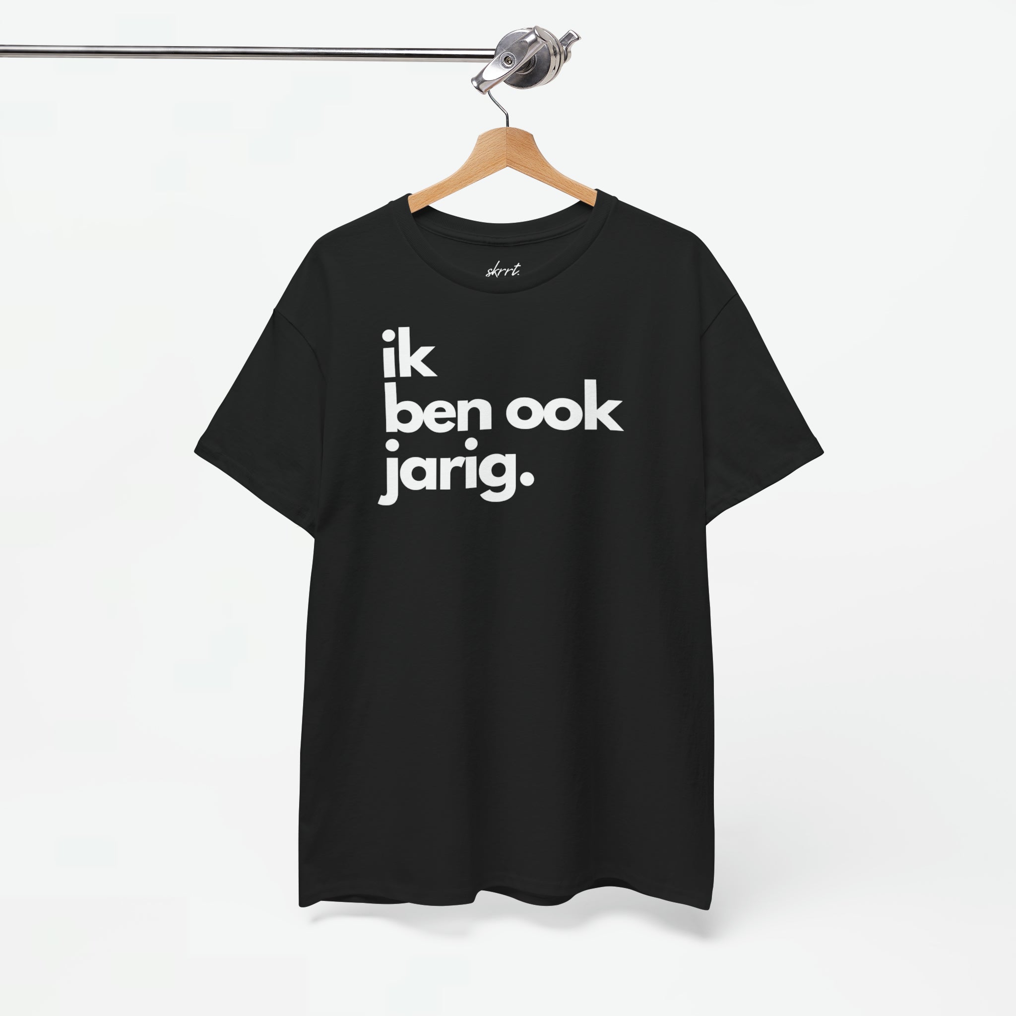 Ik ben ook jarig | Front Print | Koningsdag T-shirt | Oversized