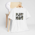 Wit oversized T-shirt op hangertje met “Plant Mom” print