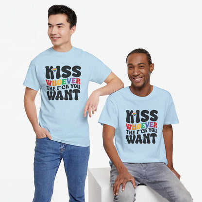 Gay Pride T-shirt - Kiss whoever the f*ck you want - Oversized #34