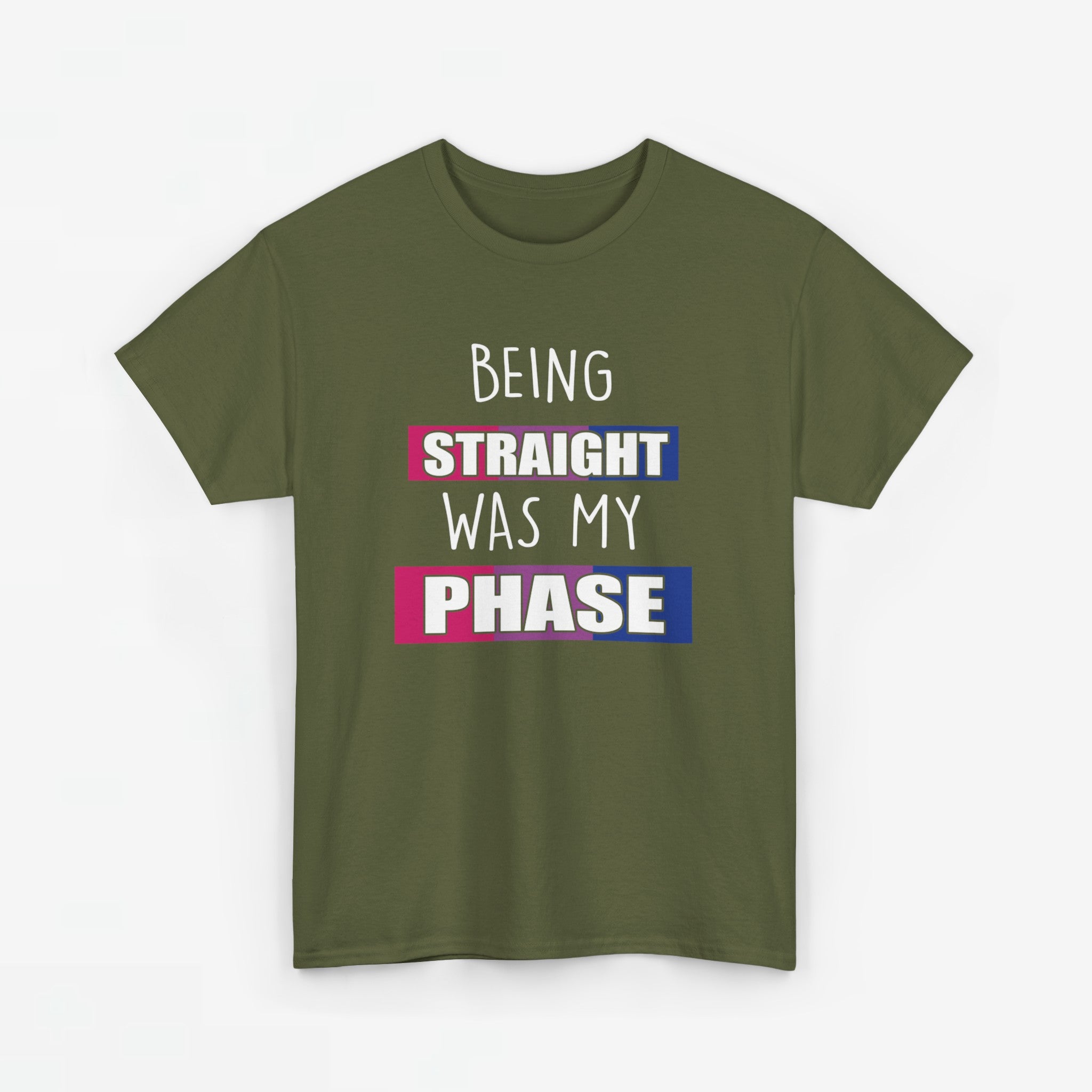 Gay Pride T-shirt - Being Straight Was My Phase - Oversized #61