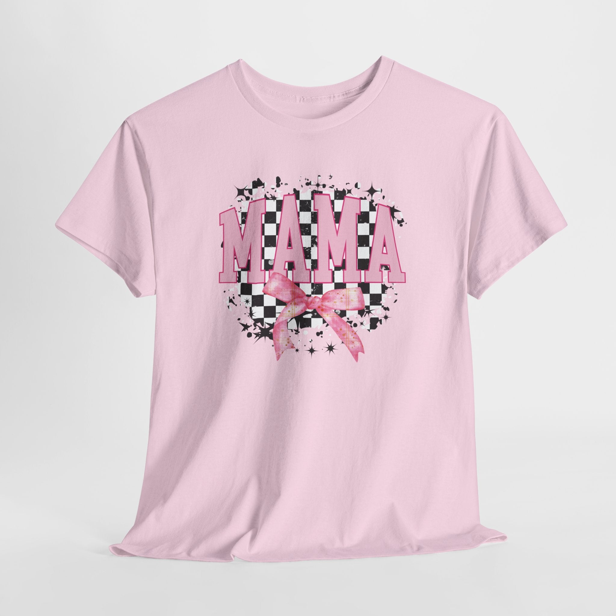 Moederdag Mama Cadeau - T-shirt - Retro Roze Strik - Oversized - #24