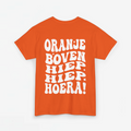 Oranje Boven Hiep Hiep Hoera | Back Print | Koningsdag T-shirt | Oversized