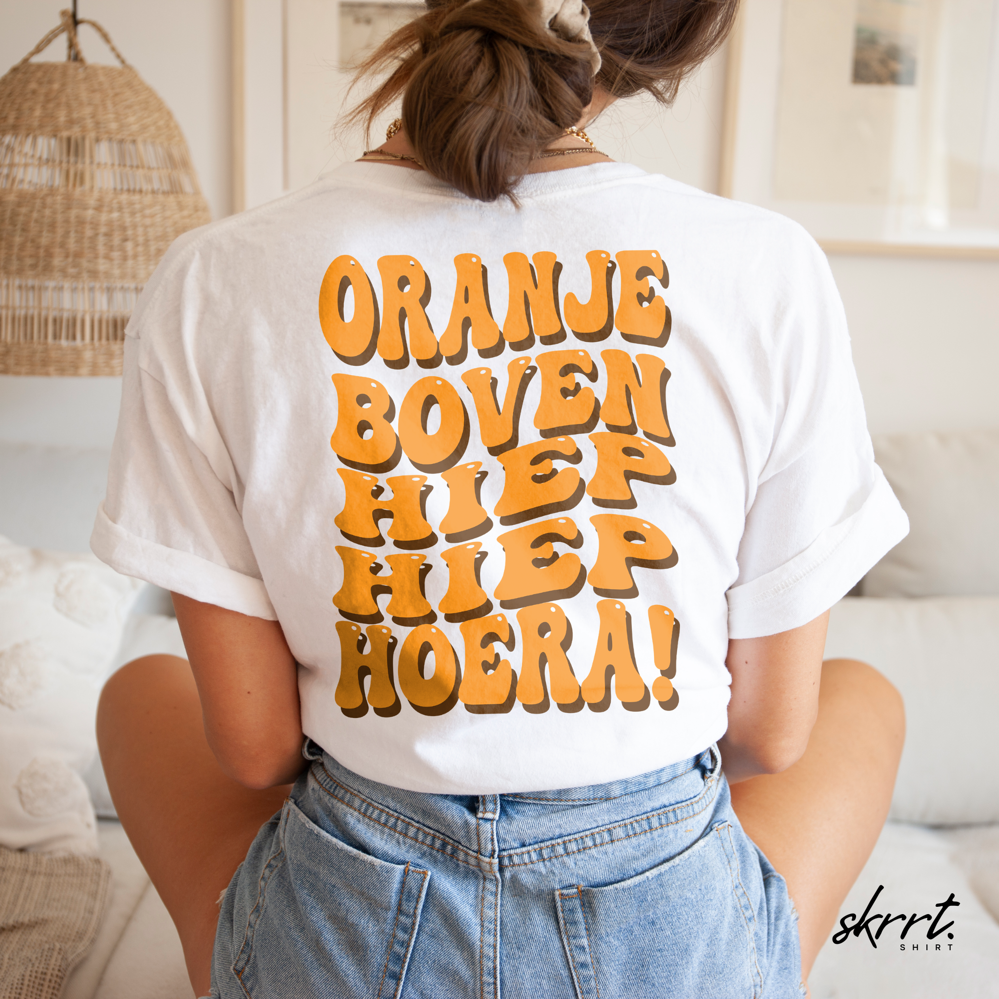 Oranje Boven Hiep Hiep Hoera | Back Print | Koningsdag T-shirt | Oversized