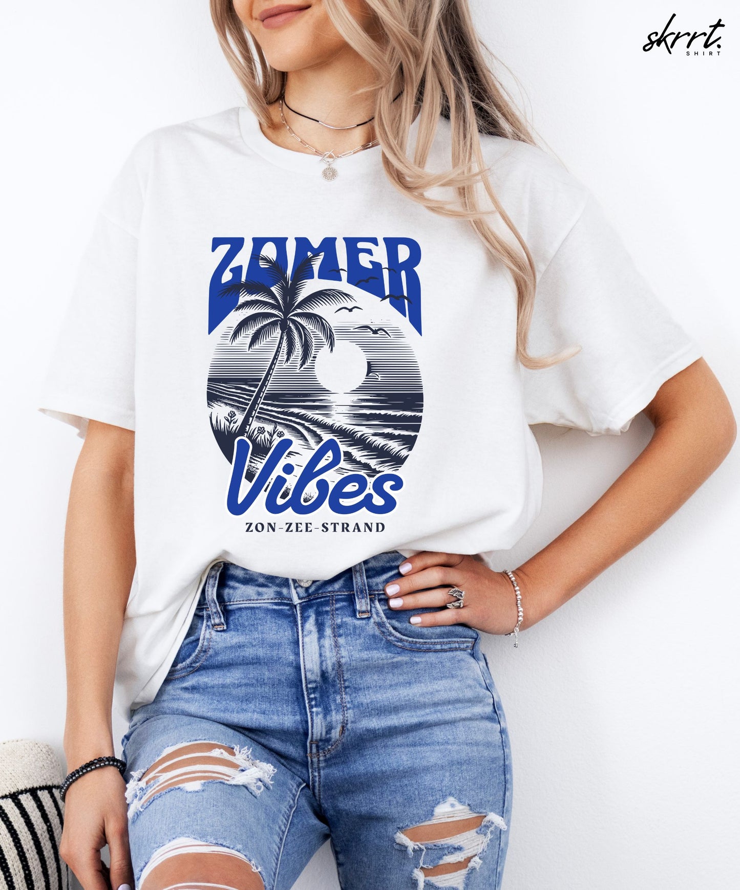 Dames Zomer Oversized T-shirt met print - Zomer Vibes #3