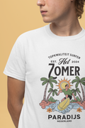 Heren Zomer Oversized T-shirt met print - Surfen Nederland