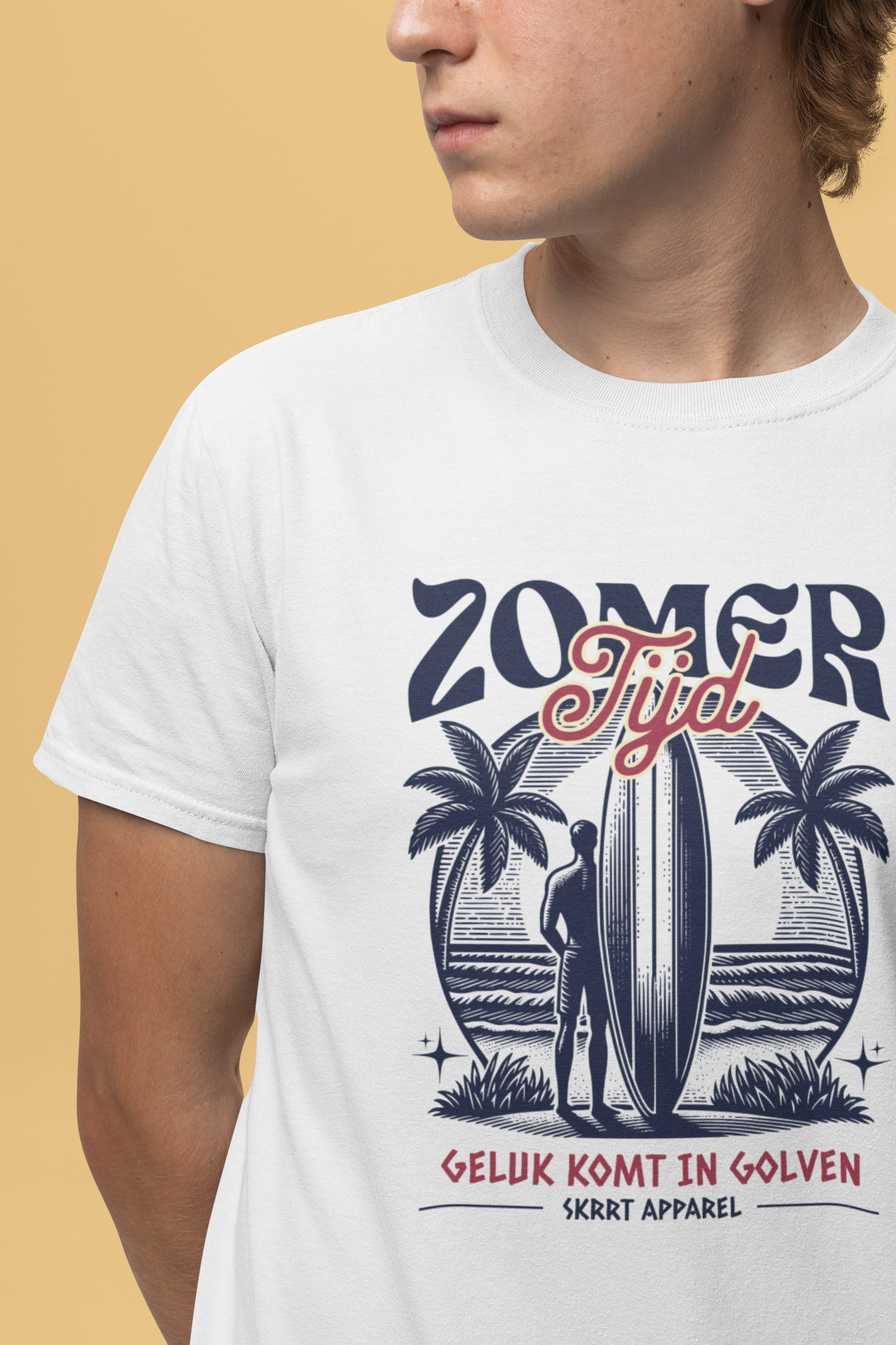 Heren Zomer Oversized T-shirt met print - Zomer Tijd