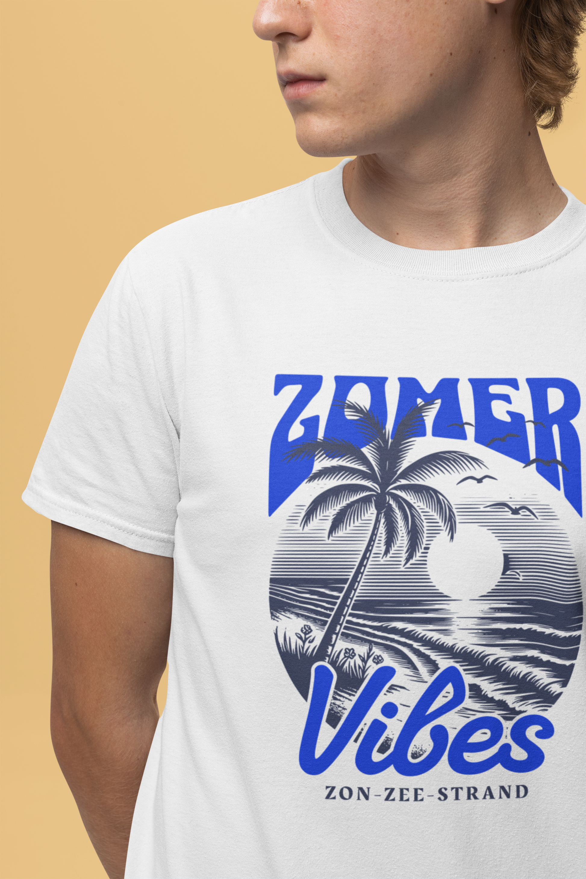 Heren Zomer Oversized T-shirt met print - Zomer Vibes #3