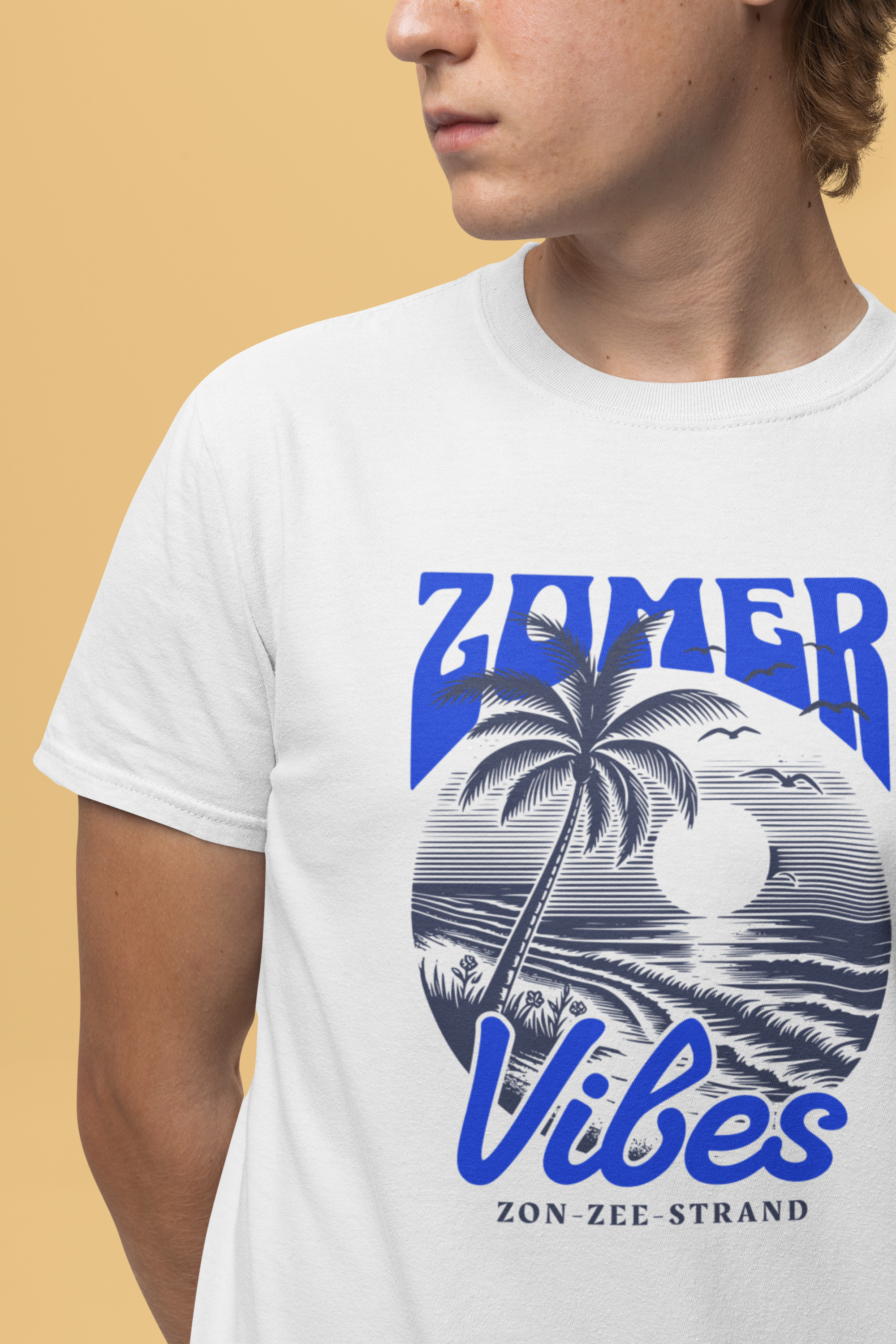 Heren Zomer Oversized T-shirt met print - Zomer Vibes #3
