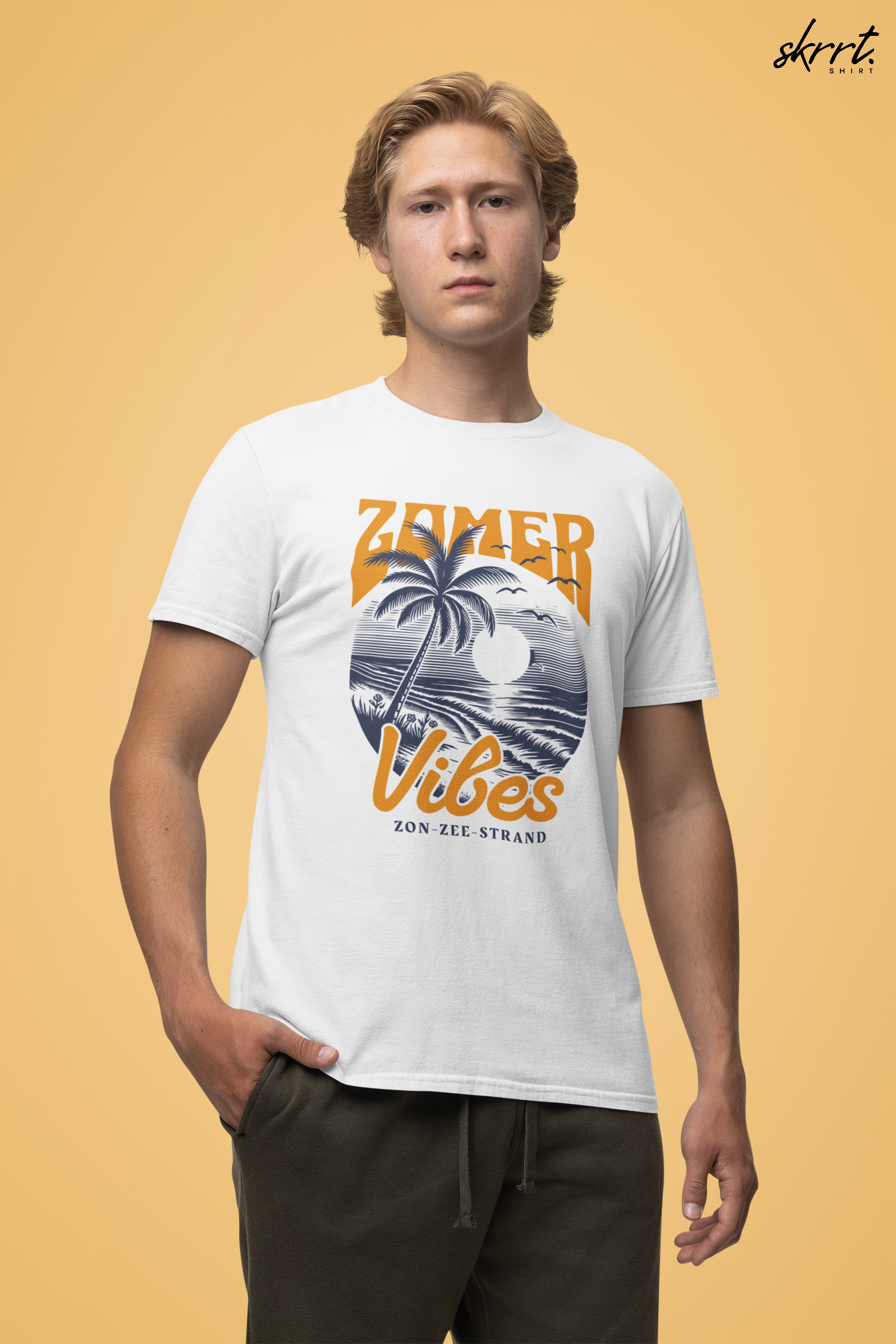 Heren Zomer Oversized T-shirt met print - Zomer Vibes #2