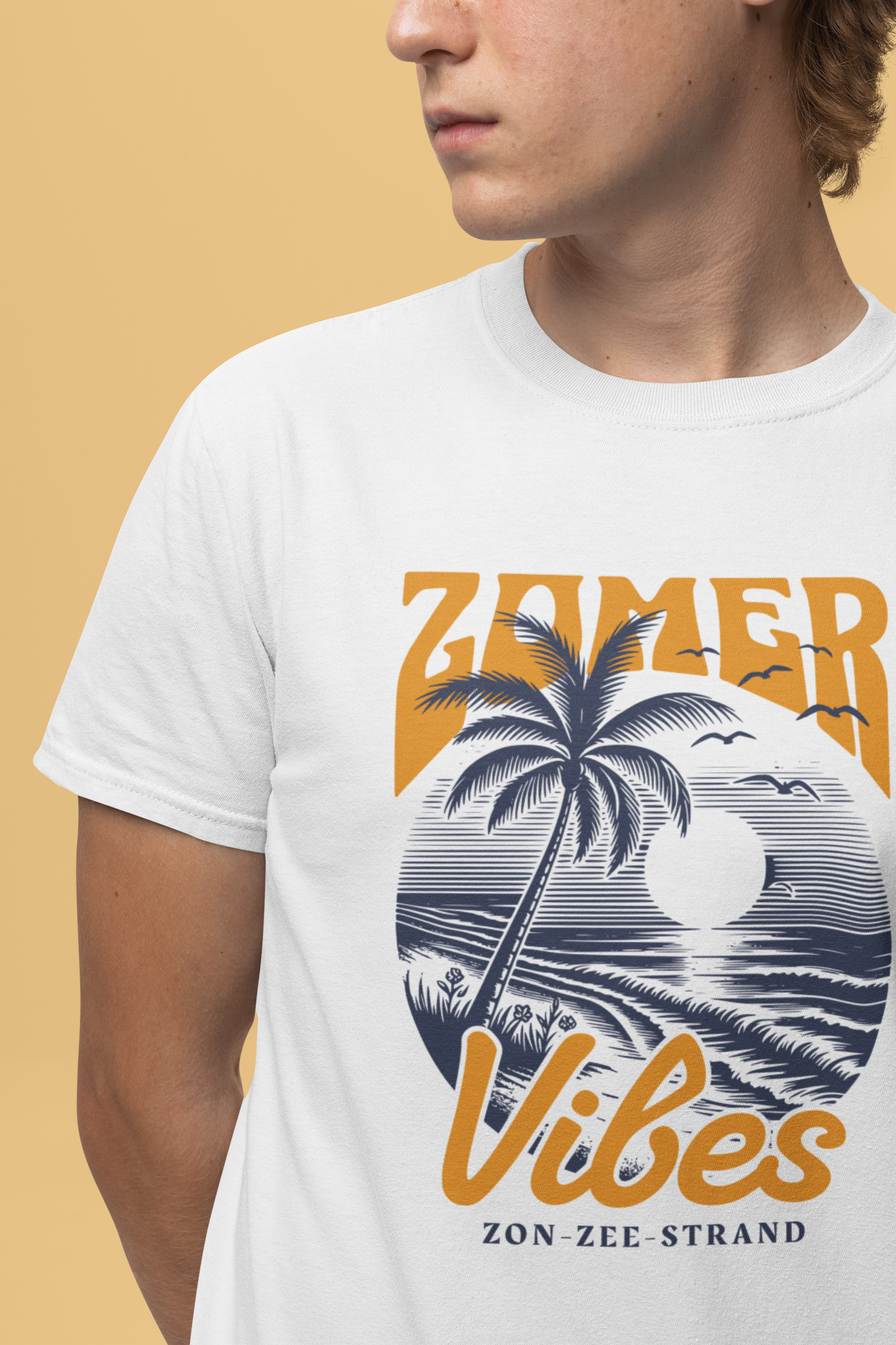 Heren Zomer Oversized T-shirt met print - Zomer Vibes #2