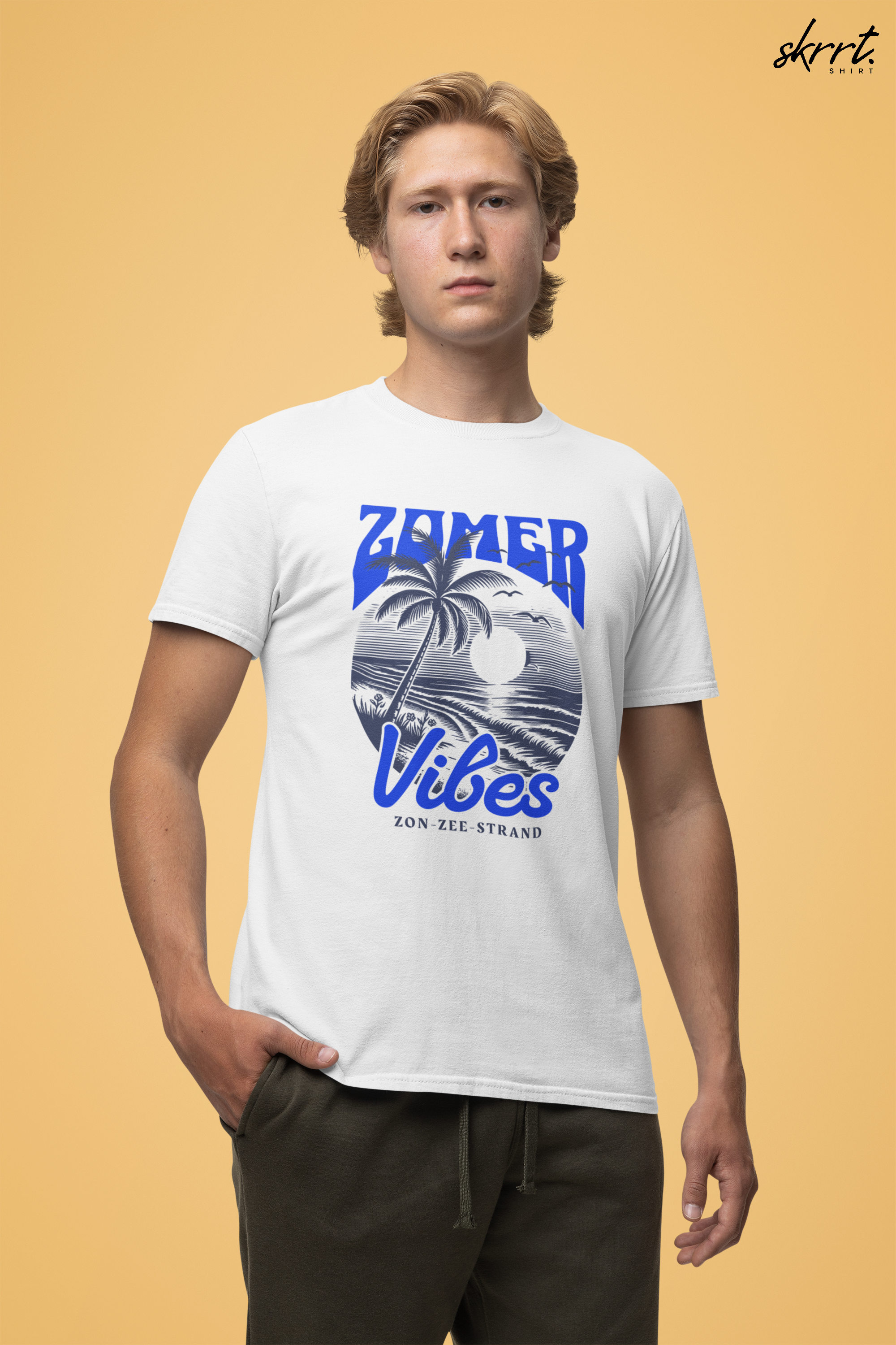 Heren Zomer Oversized T-shirt met print - Zomer Vibes #3