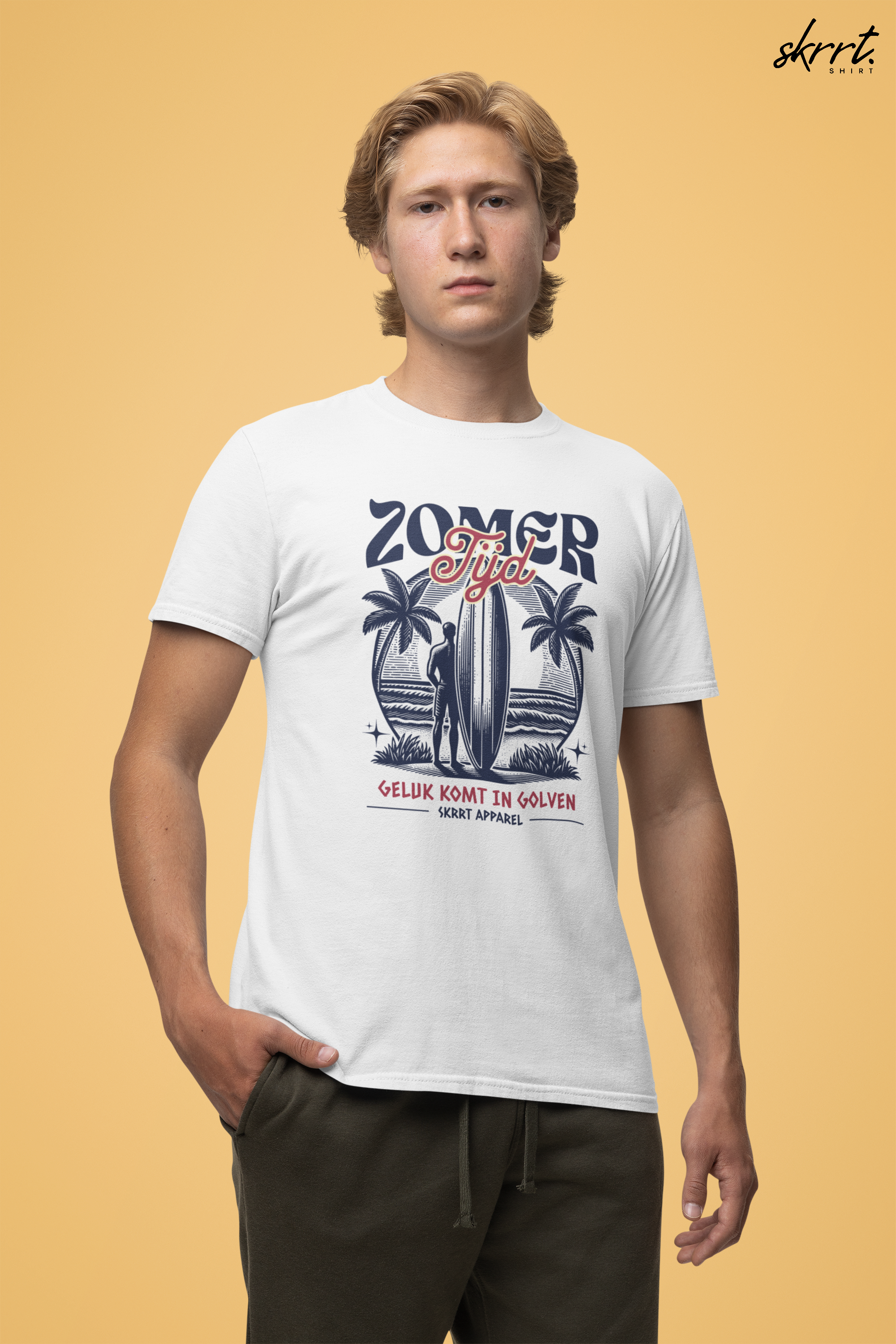 Heren Zomer Oversized T-shirt met print - Zomer Tijd