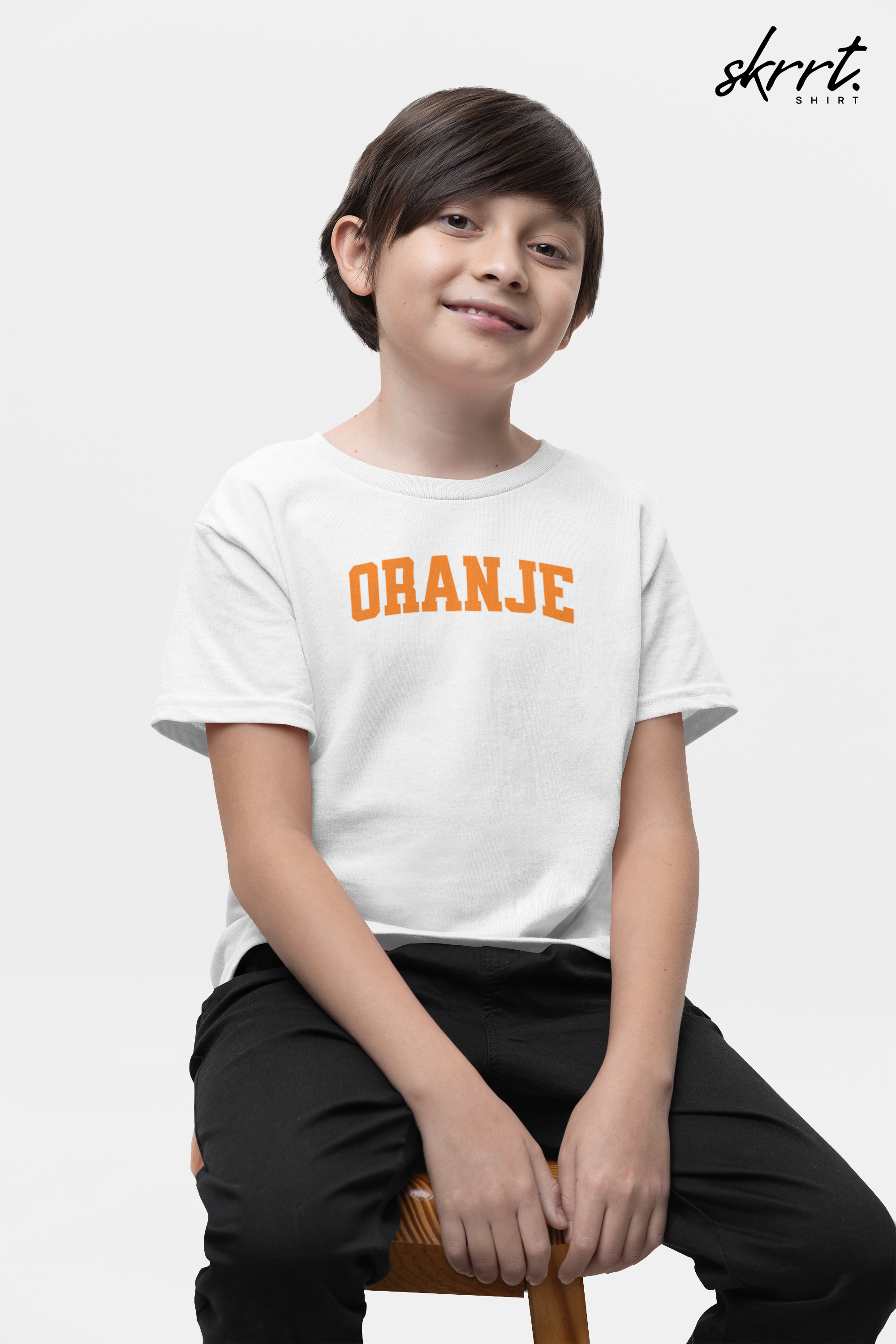 Kind Voetbal T-shirt - EK, WK en Koningsdag Kinderkleding - ORANJE