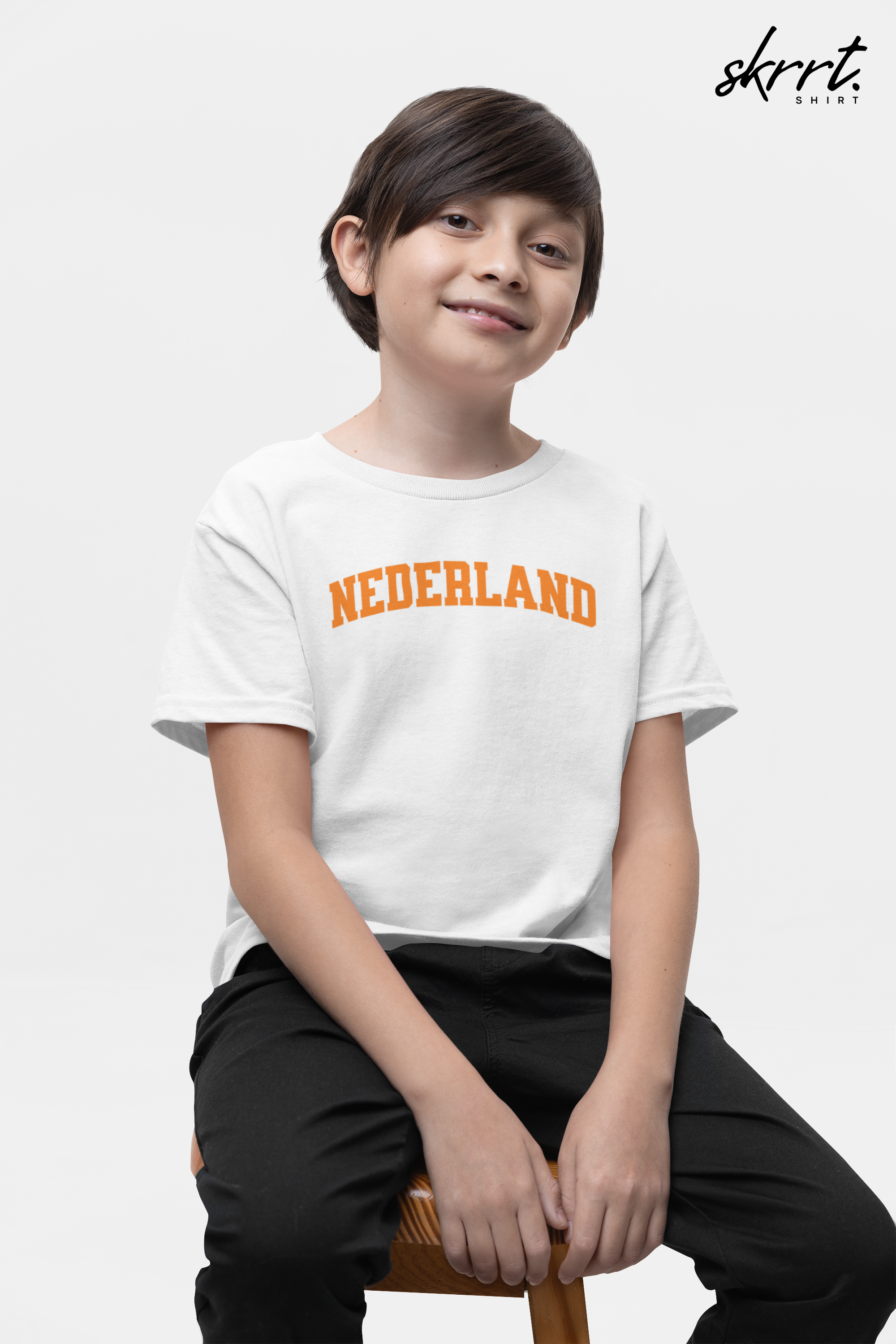 Kind Voetbal T-shirt - EK, WK en Koningsdag Kinderkleding - NEDERLAND