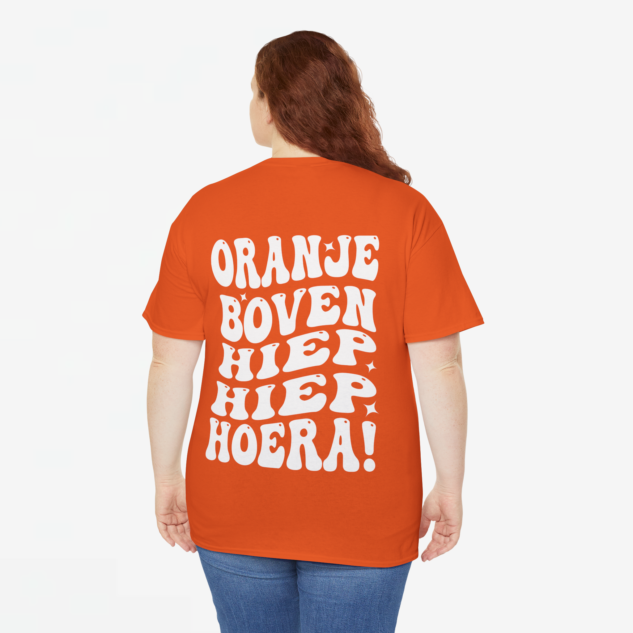 Oranje Boven Hiep Hiep Hoera | Back Print | Koningsdag T-shirt | Oversized