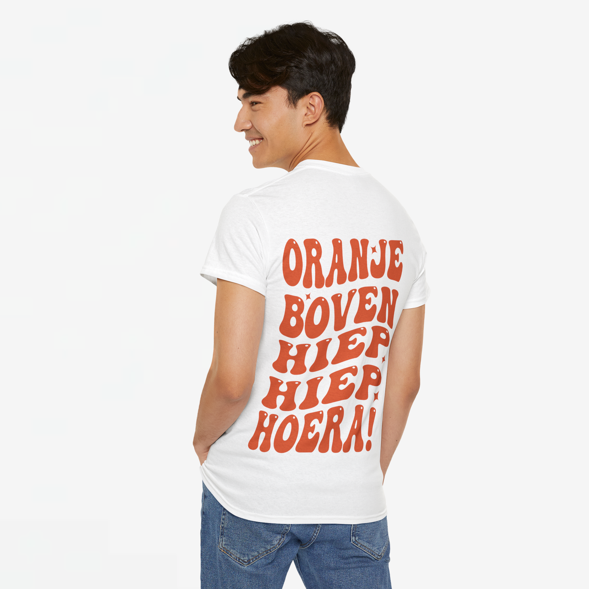 Oranje Boven Hiep Hiep Hoera | Back Print | Koningsdag T-shirt | Oversized