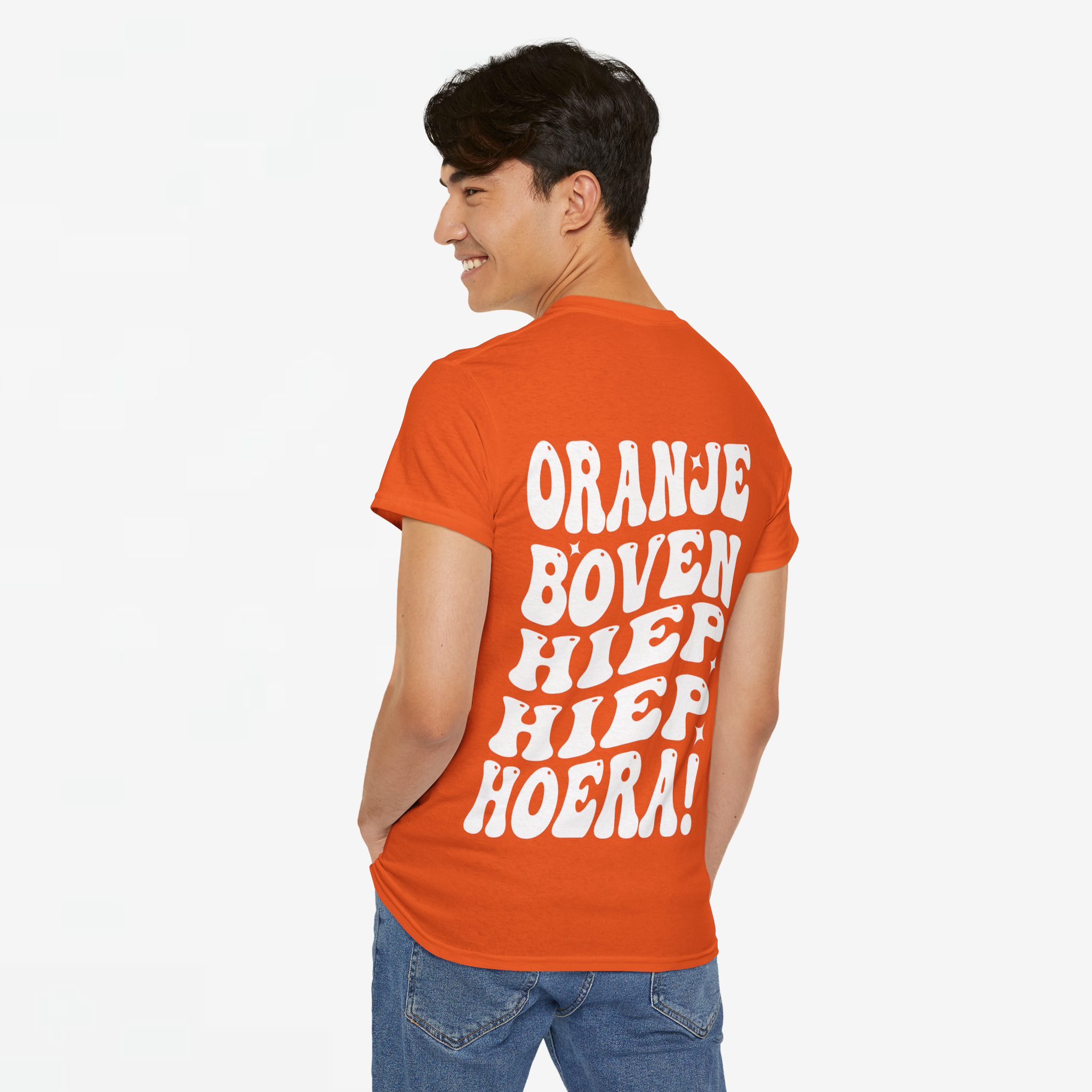Oranje Boven Hiep Hiep Hoera | Back Print | Koningsdag T-shirt | Oversized