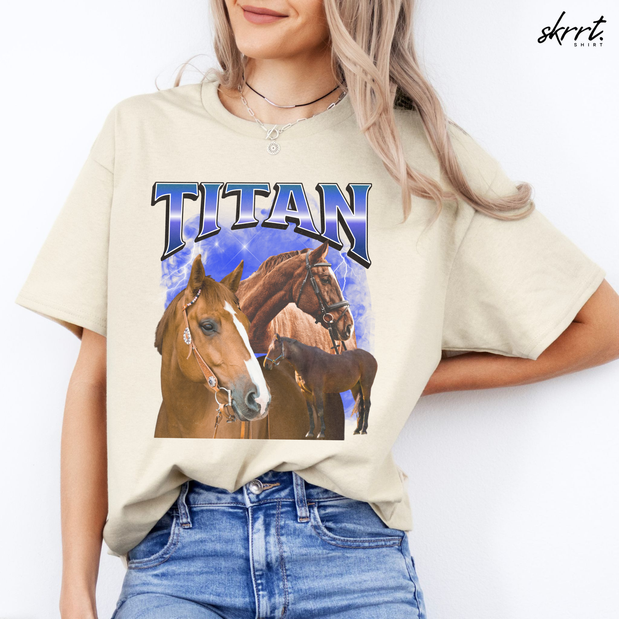 Gepersonaliseerde Cadeau - Dier Foto T-shirt - Bootleg Shirt