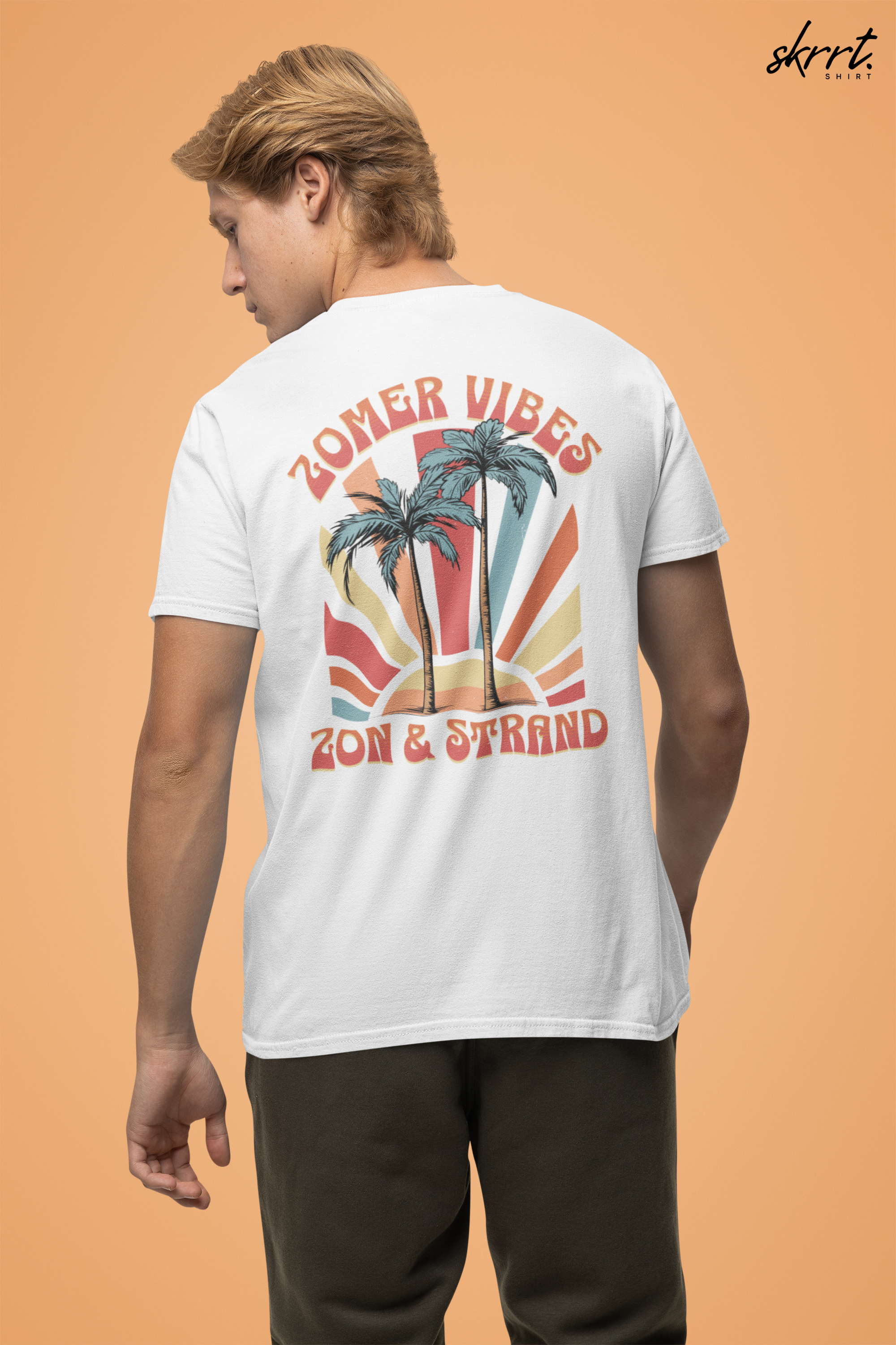 Zomer T-shirt voor Heren - Skrrtshirt Zomervakantie Oversized Tee #9 - Zon & Strand