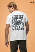 Zomer T-shirt voor Heren - Skrrtshirt Zomervakantie Oversized Tee #11 - Respect the locals