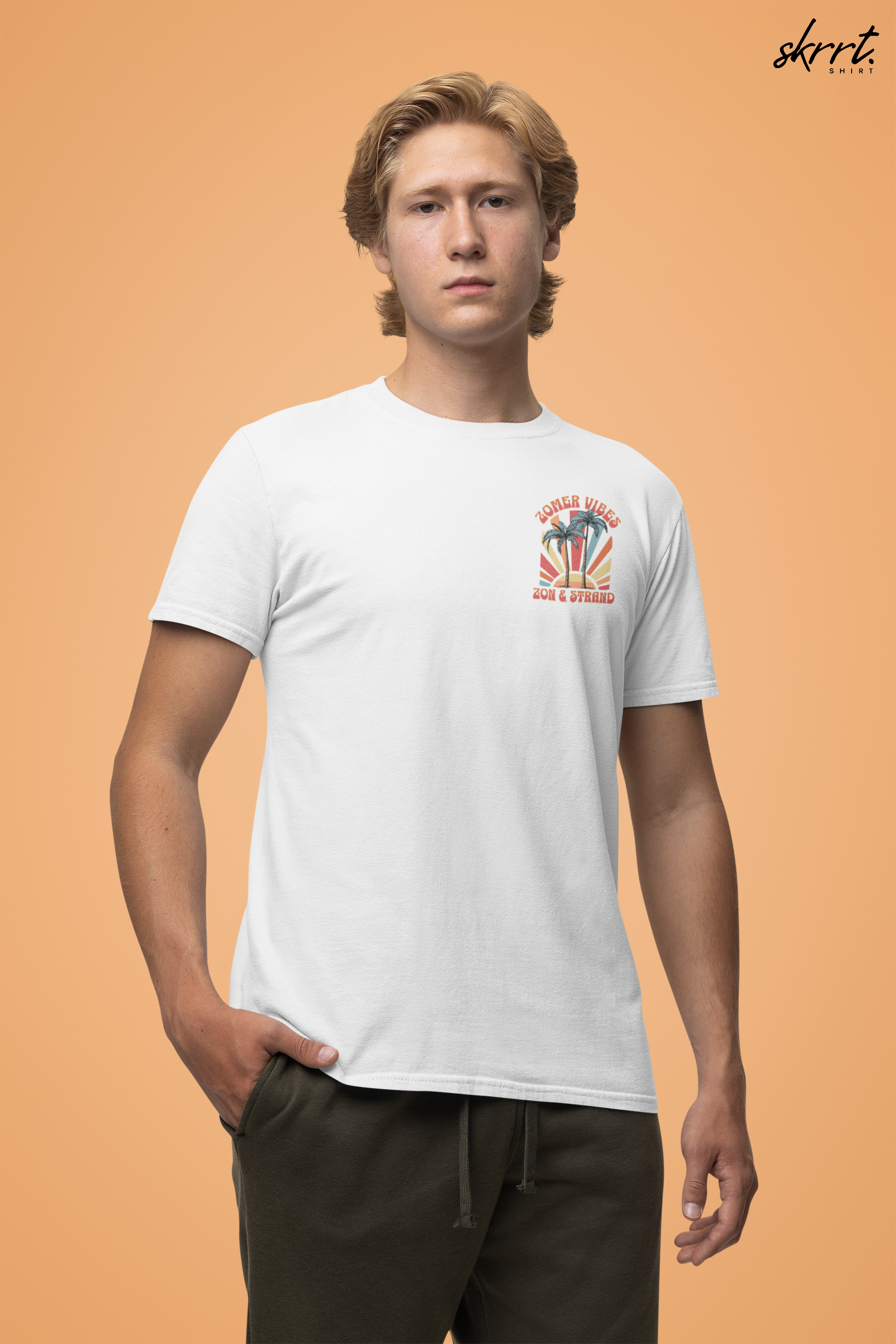 Zomer T-shirt voor Heren - Skrrtshirt Zomervakantie Oversized Tee #9 - Zon & Strand