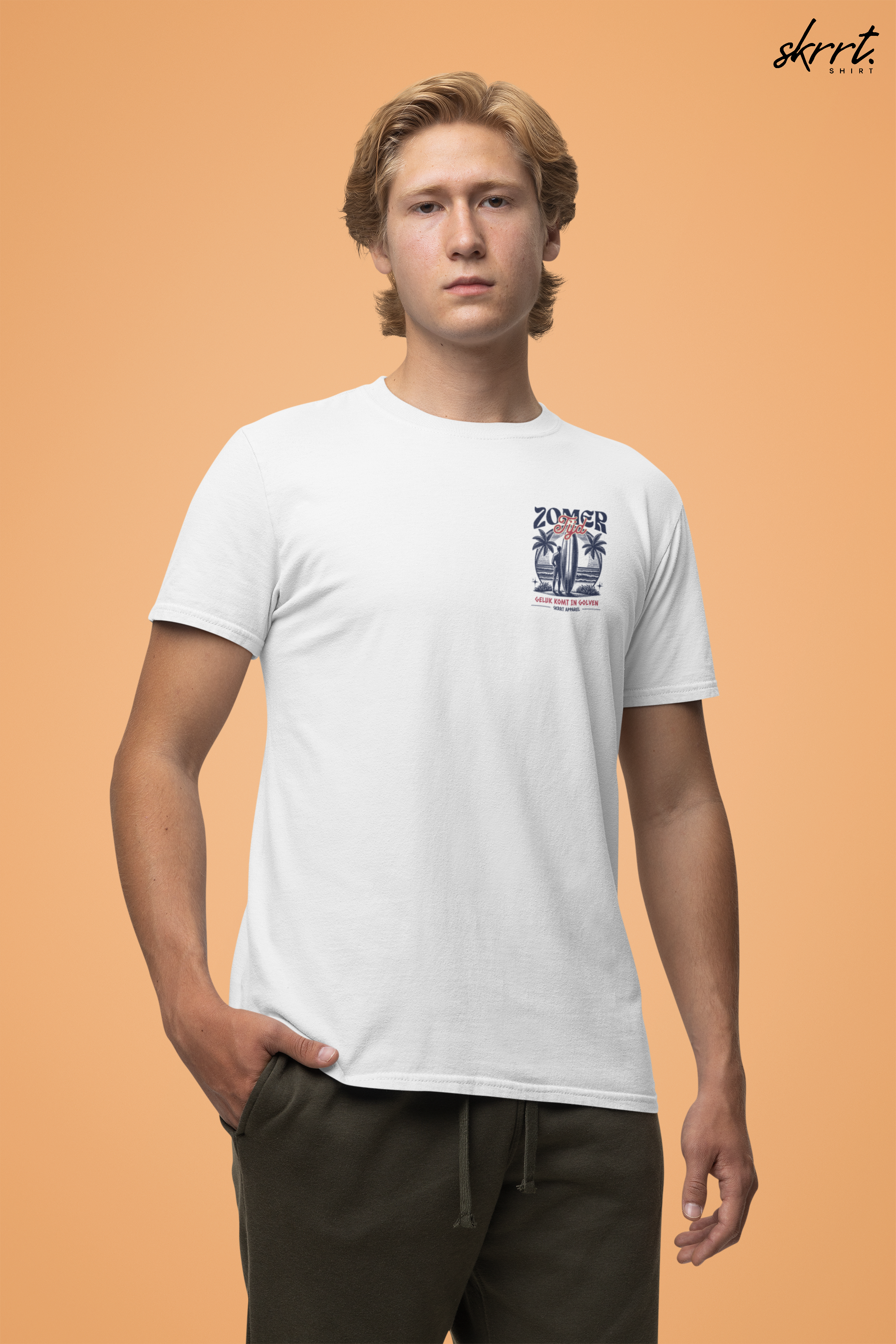 Zomer T-shirt voor Heren - Skrrtshirt Zomervakantie Oversized Tee #4- Zomer Tijd