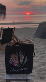 Tote Bag met Geboortemaand Bloemenboeket
